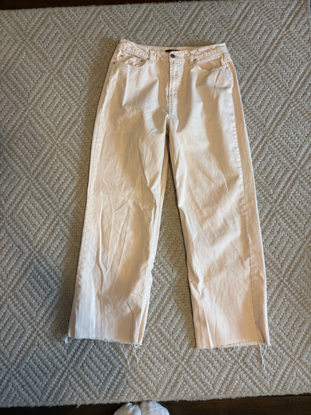 Forever 21 Light Beige High-Rise Jeans
